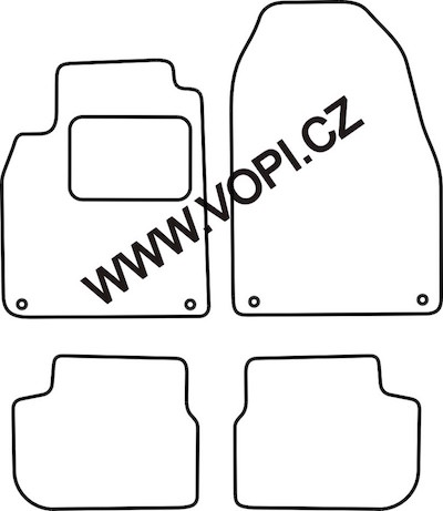 Autokoberce Saab 9-3 cabrio 10/2004 - Perfectfit (4009)